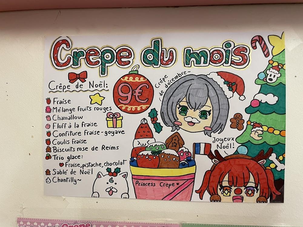 Princess Crêpe - Scan Menu 2