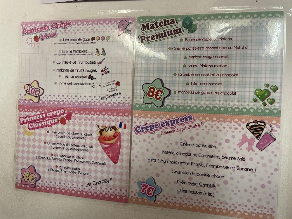 Princess Crêpe - Scan Menu 3