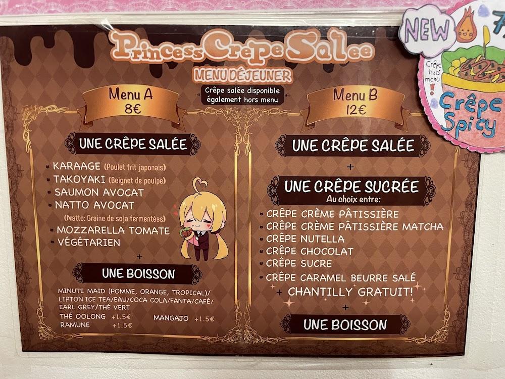 Princess Crêpe - Scan Menu 4