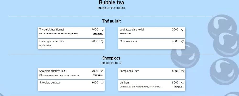 Quoi Thé - Scan Menu 1