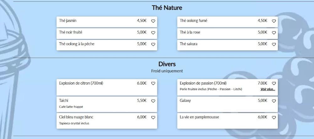 Quoi Thé - Scan Menu 2