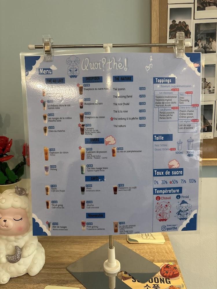 Quoi Thé - Scan Menu 3