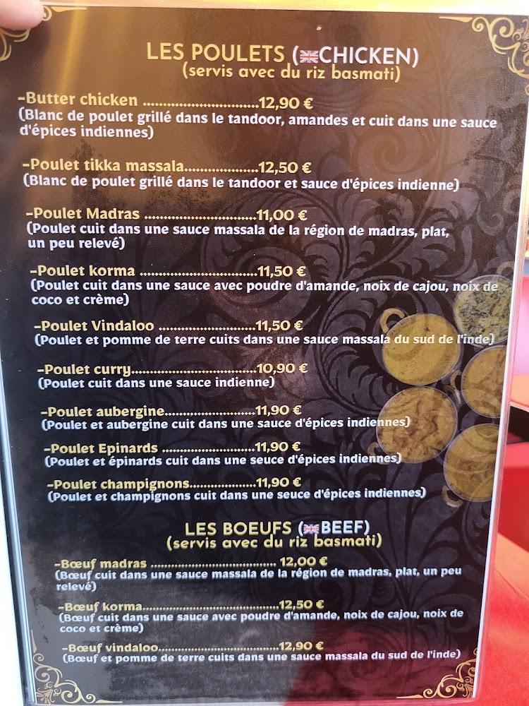 RAJA RANI INDIENNE ET SRILANKAIS - Scan Menu 2