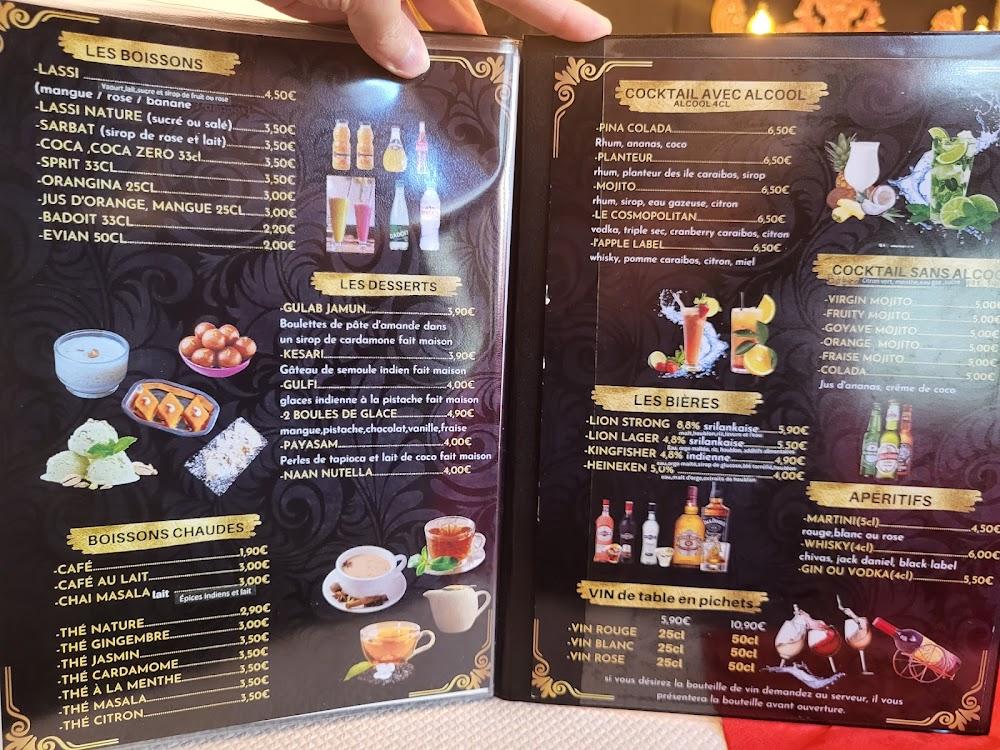 RAJA RANI INDIENNE ET SRILANKAIS - Scan Menu 3