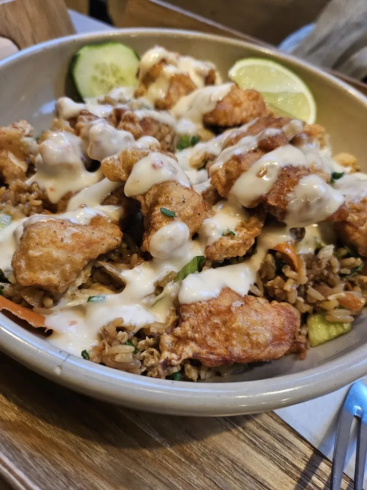 Poulet Dynamite Riz Thai