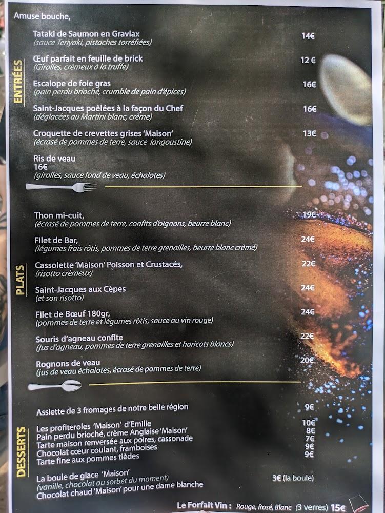 Restaurant Bienvenue Chez Nous - Scan Menu 3