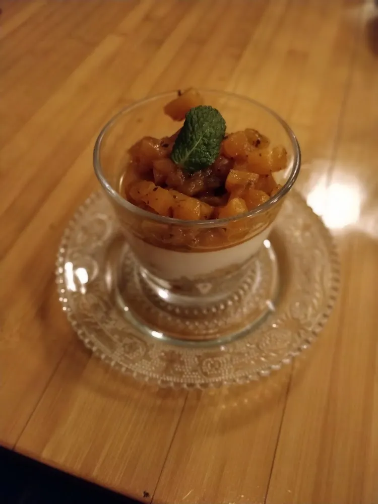 Cheesecake Mange Et Basilic d'Asie