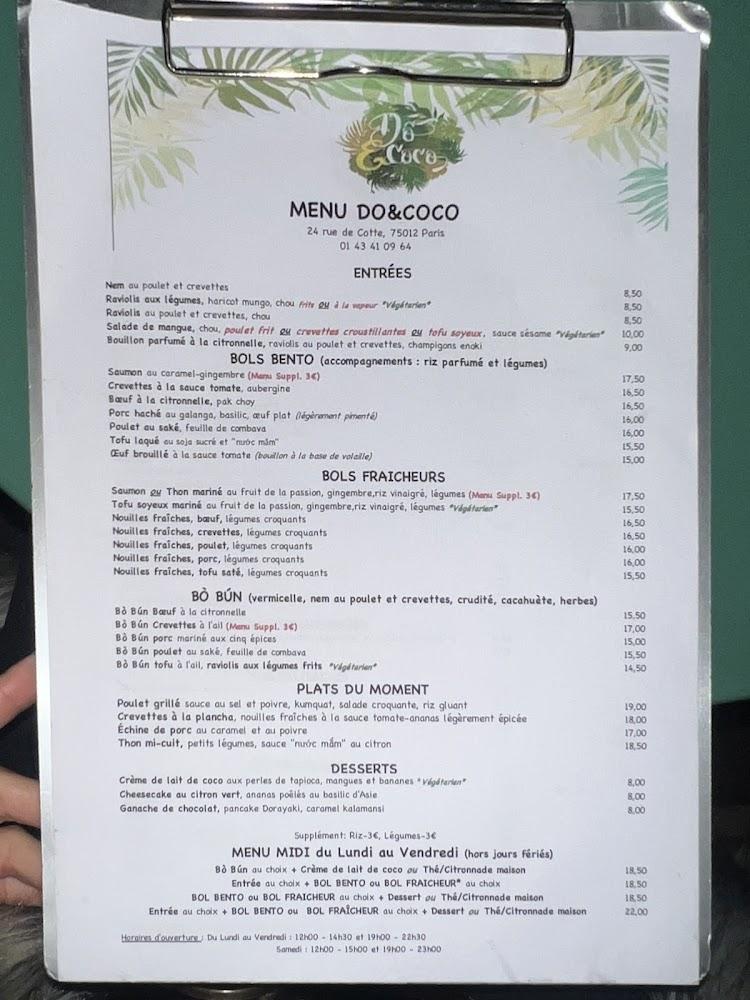Restaurant Dô Et Coco - Scan Menu 3