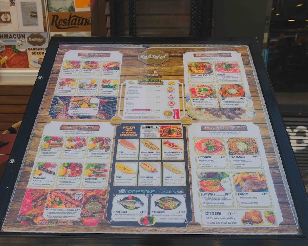 Restaurant Ella - Scan Menu 1