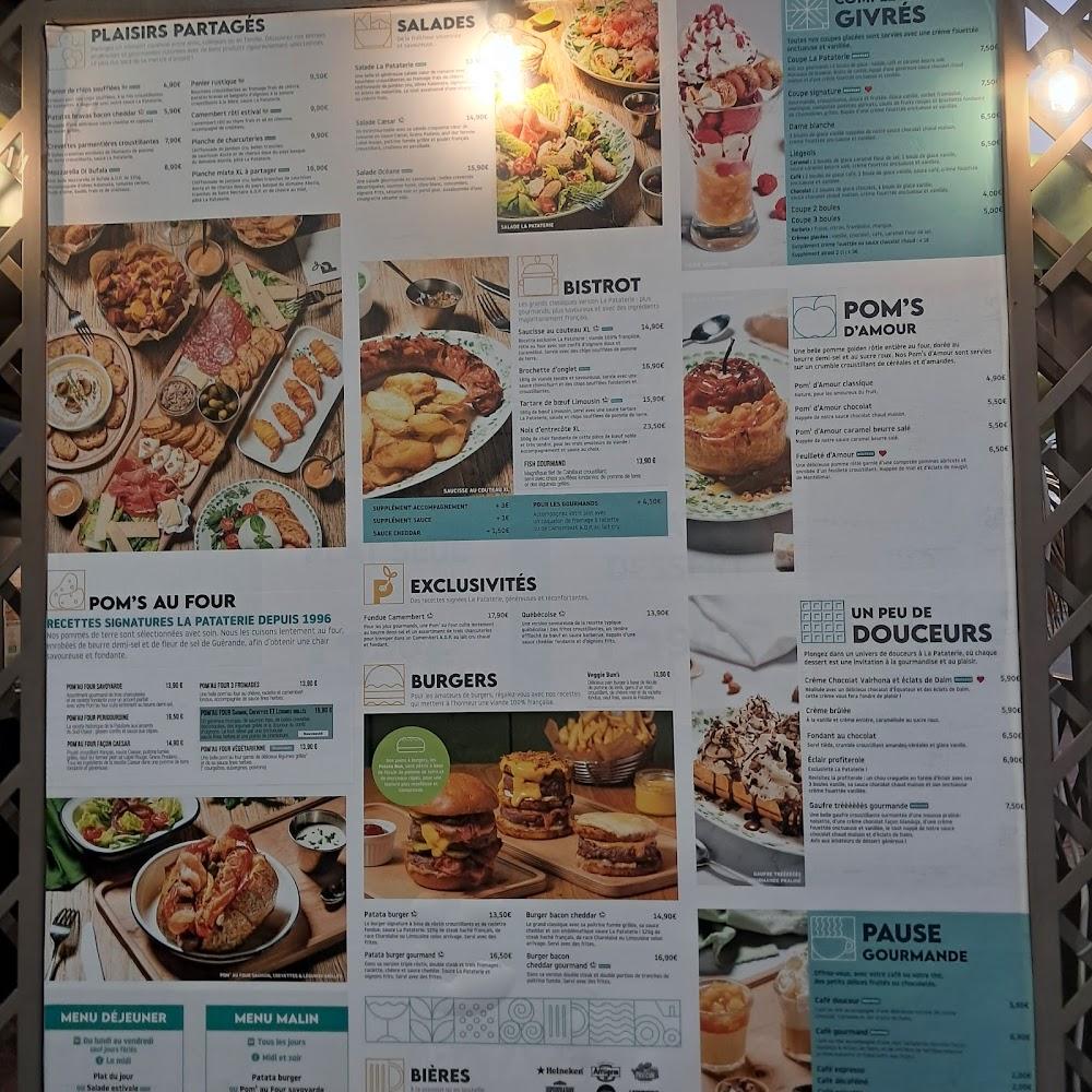 Restaurant La Pataterie Rivesaltes - Scan Menu 1