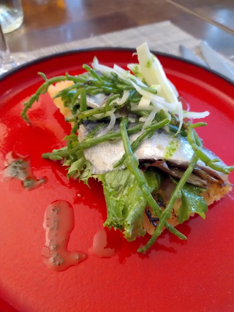 Tartine Sardine Salicorne Roquette Et Pesto