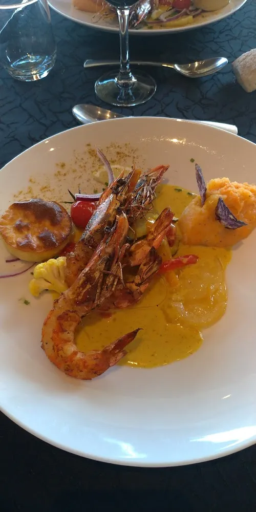 Cari de Gambas Et Confits de Citron Gingembre Curcuma