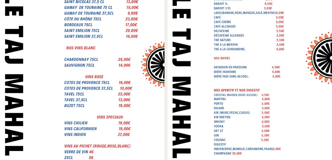 Restaurant le Taj-Mahal Lorient