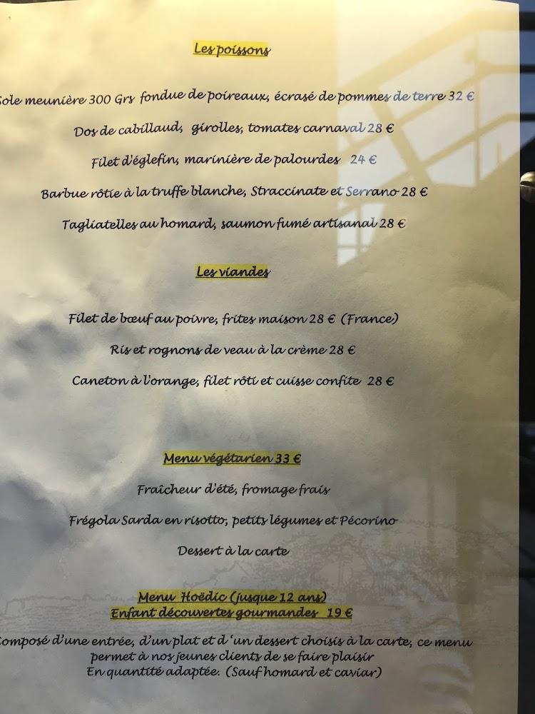Restaurant Le Vivier Lomener - Scan Menu 4