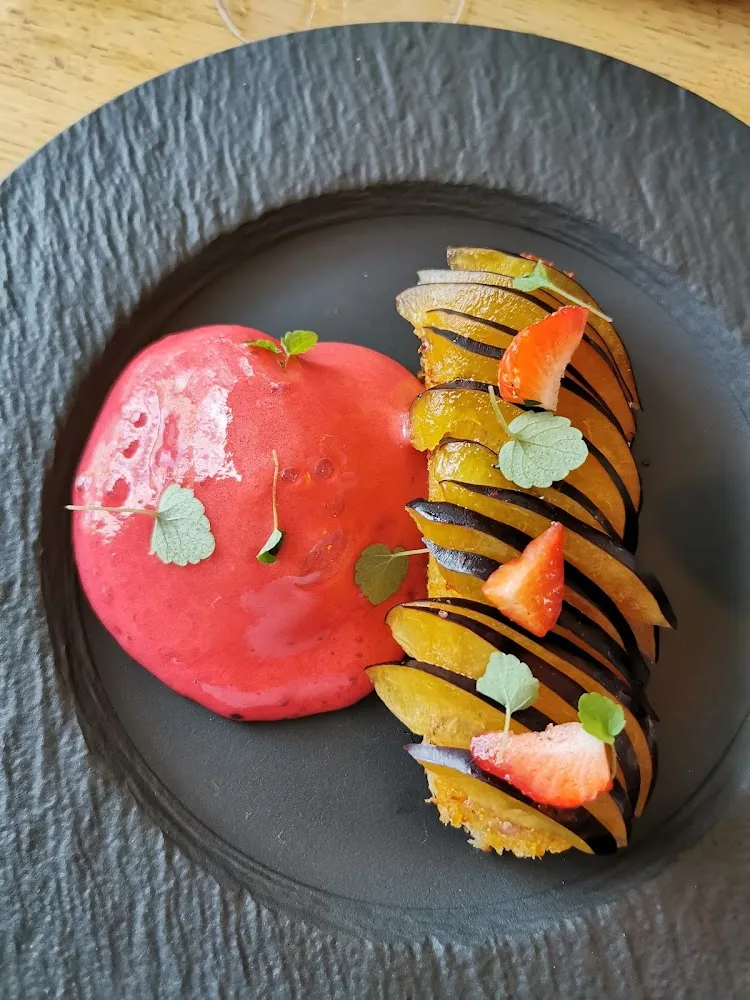 Quetsches Et Coco Et Soufflé Pistache