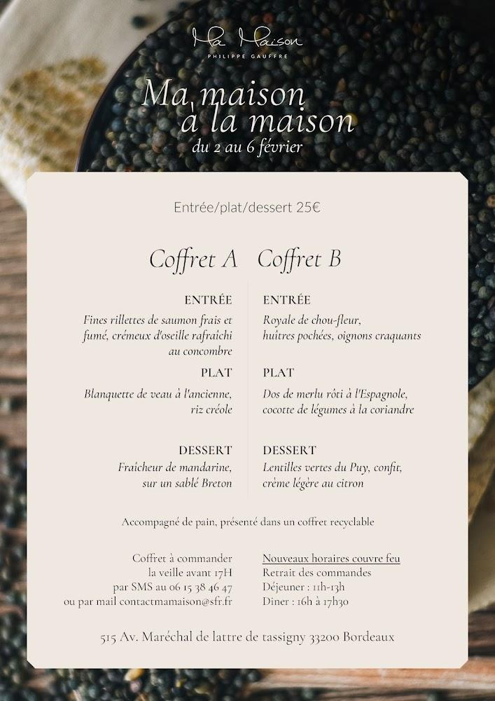 Restaurant Ma Maison - Scan Menu 1