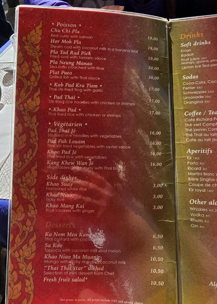 Restaurant Thaï Thaï - Scan Menu 1