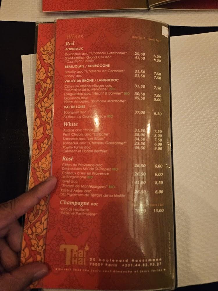 Restaurant Thaï Thaï - Scan Menu 3