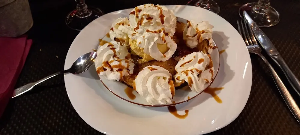 Tarte Aux Pommes Glace Vanille Et Chantilly