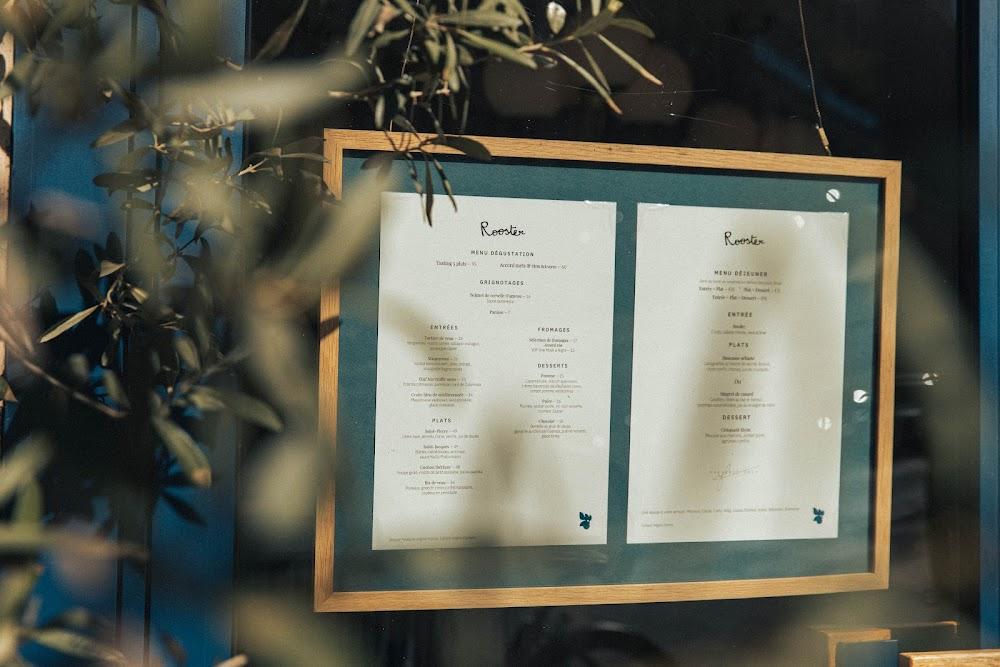 ROOSTER PAR FRÉDÉRIC DUCA - Scan Menu 1