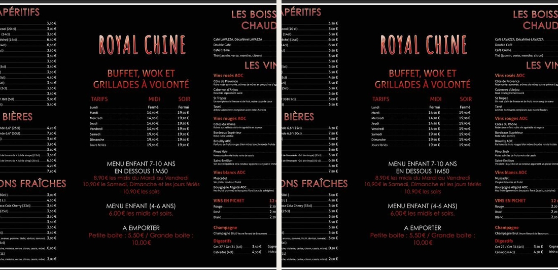 Royal Chine, restaurant asiatique