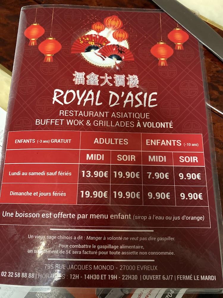ROYAL D'ASIE - Scan Menu 1