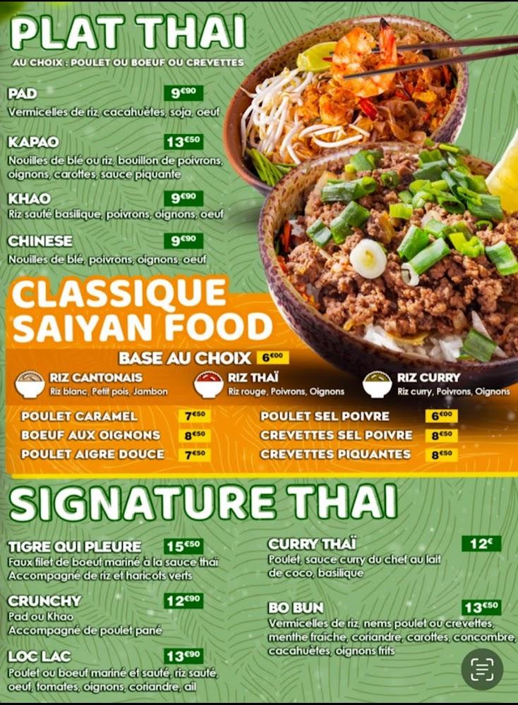 Saiyan Food - Scan Menu 1