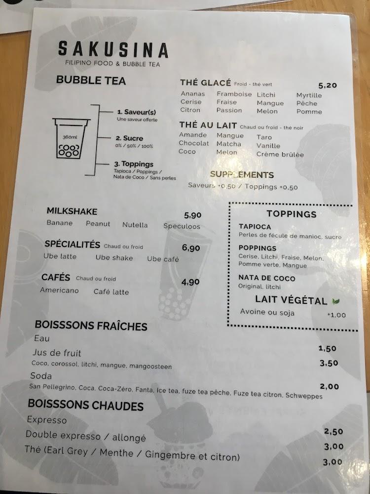 SAKUSINA - Filipino Food & Bubble Tea - Scan Menu 2