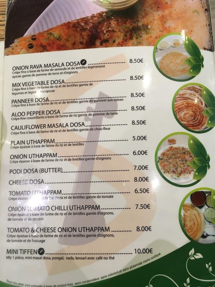 Sangeetha Restaurant Végétarien - Scan Menu 2