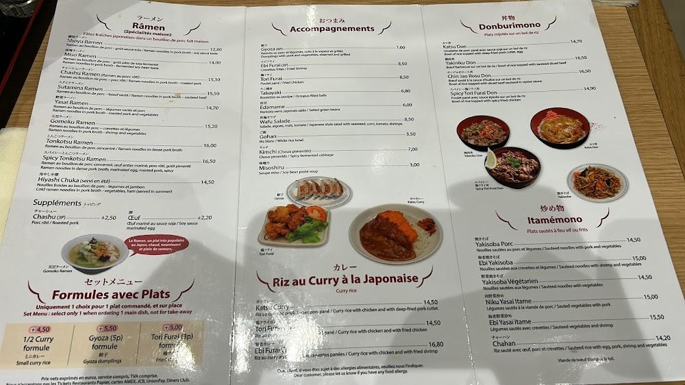 Sapporo - Scan Menu 1