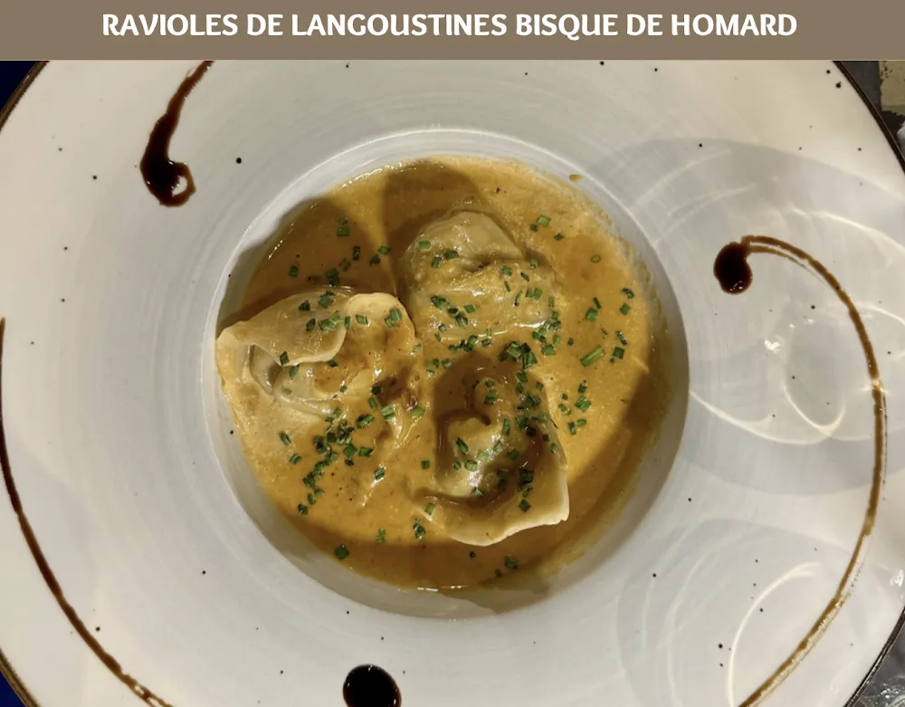 Ravioles de Crustacés Bisque de Homard
