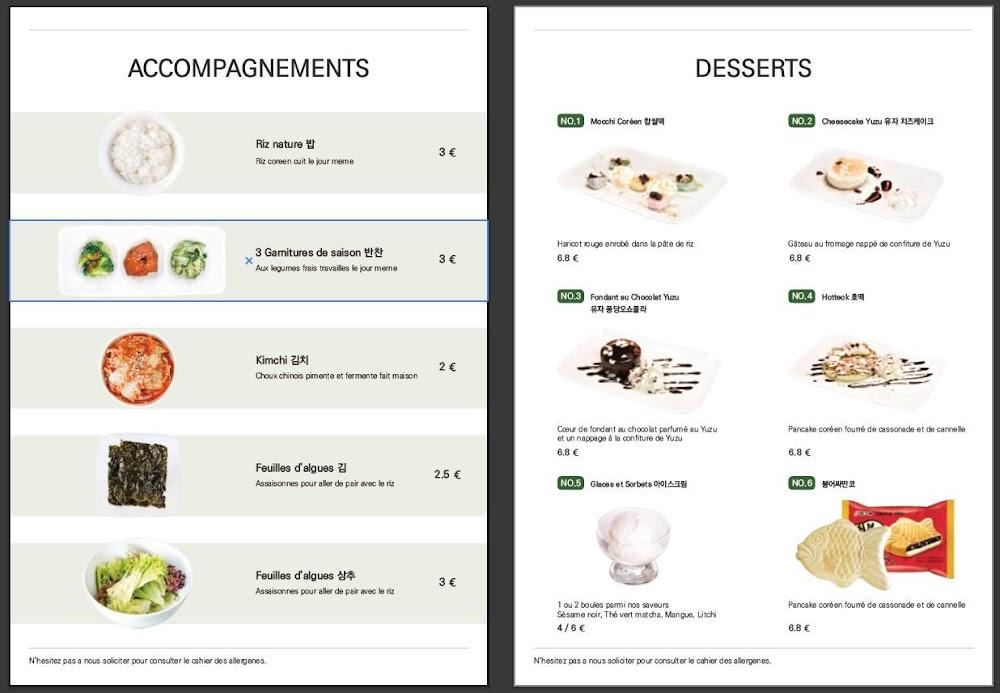 Sésame et Sel - Scan Menu 2