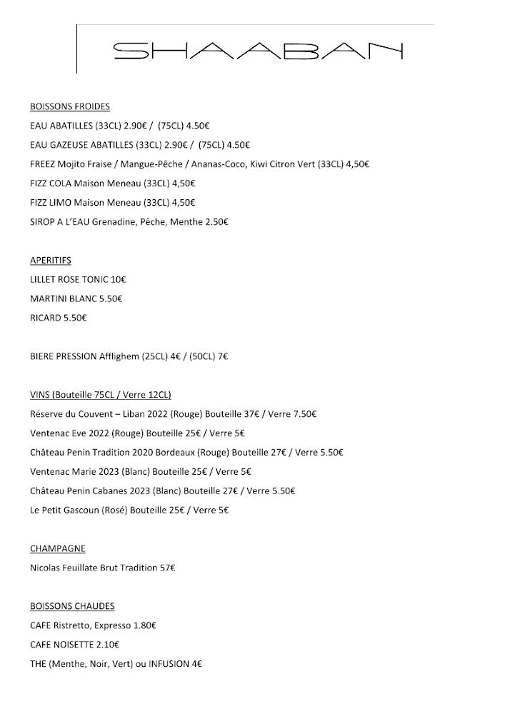 Shaaban restaurant - Scan Menu 2