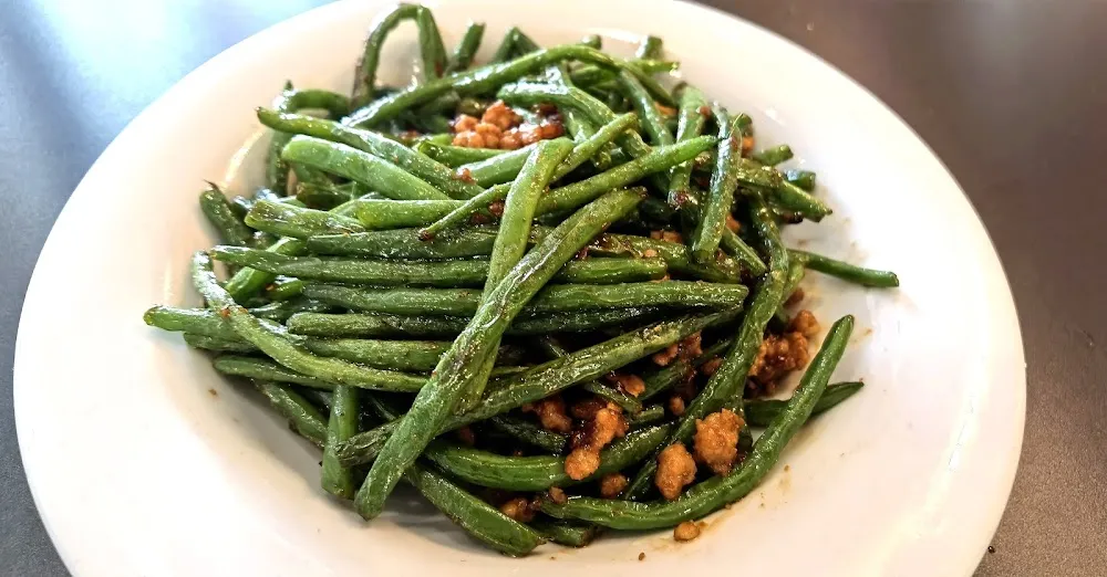 Xo醬四季豆 Haricots Fins Et Porc Haché Sauté À la Sauce Xo Peu Épicé