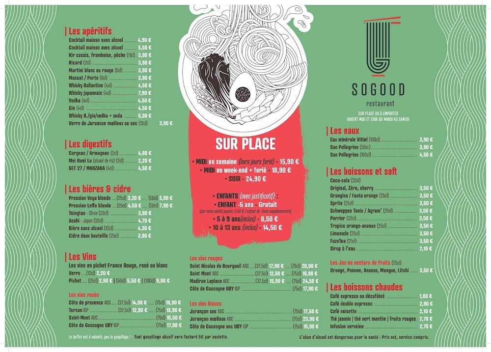 SO GOOD - Scan Menu 1