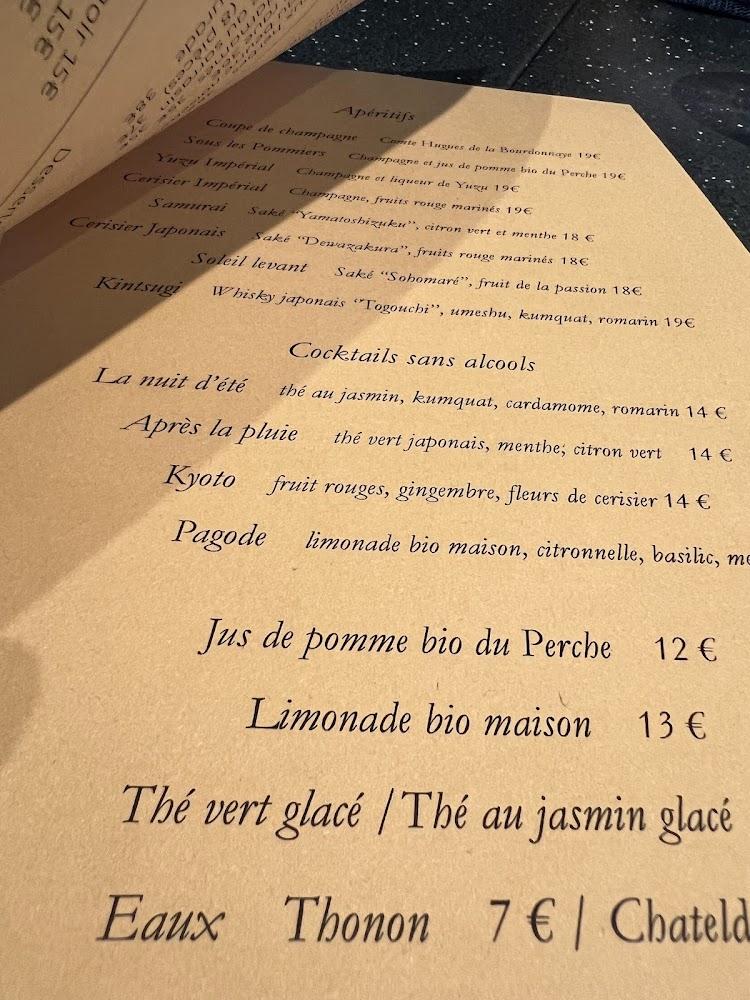 Sous les Cerisiers - Scan Menu 3