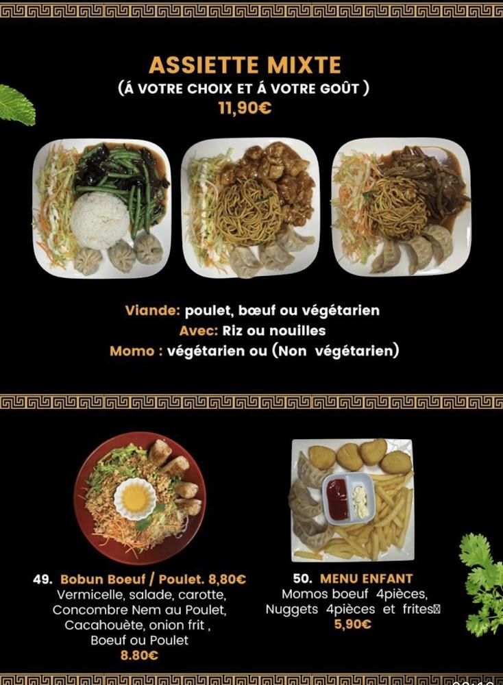 Spécialités Tibétaines faits maison - Scan Menu 4