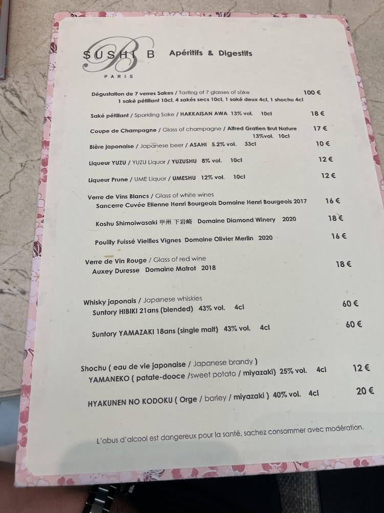 Sushi-B Paris - Scan Menu 3