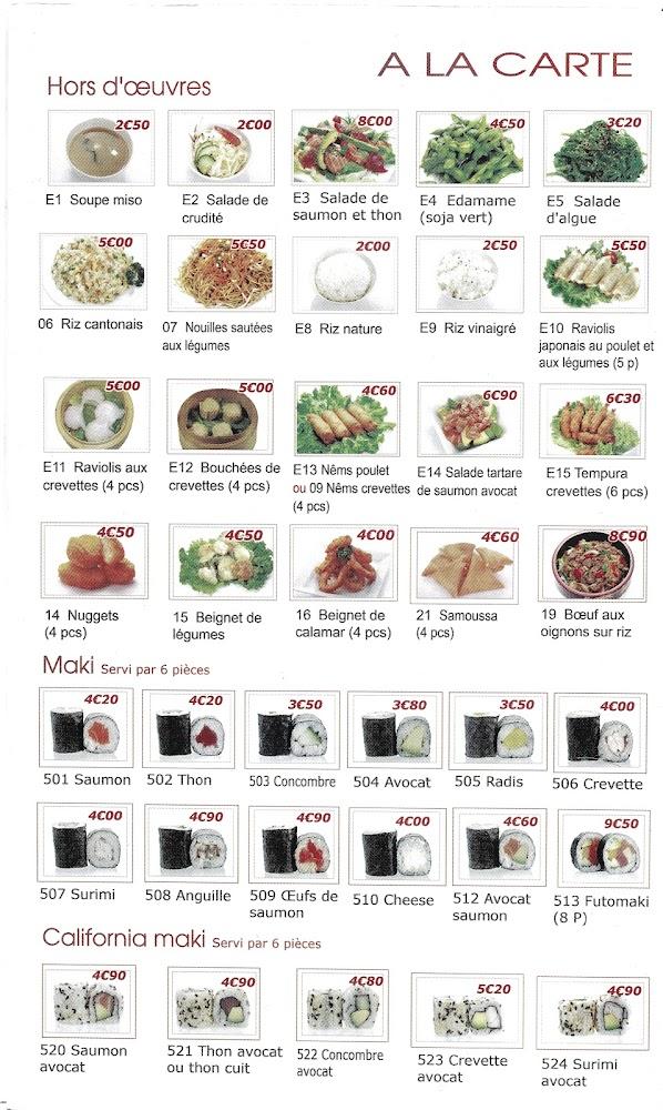 Sushi Epernay - Scan Menu 1