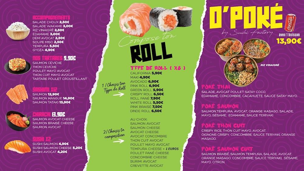 Sushi factory fosses - Scan Menu 2