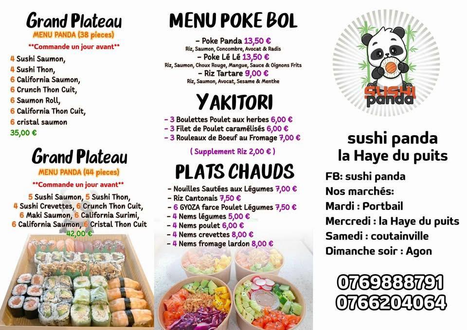 Sushi Panda - Scan Menu 1