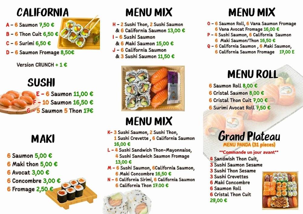 Sushi Panda - Scan Menu 2
