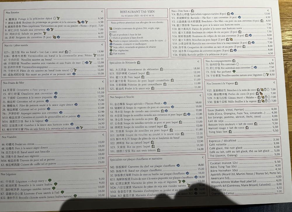 Tai Yien - Scan Menu 4