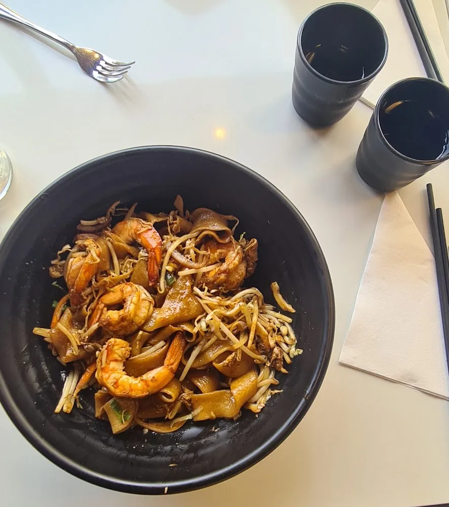 Tagliatelles Aux Crevettes Sautées