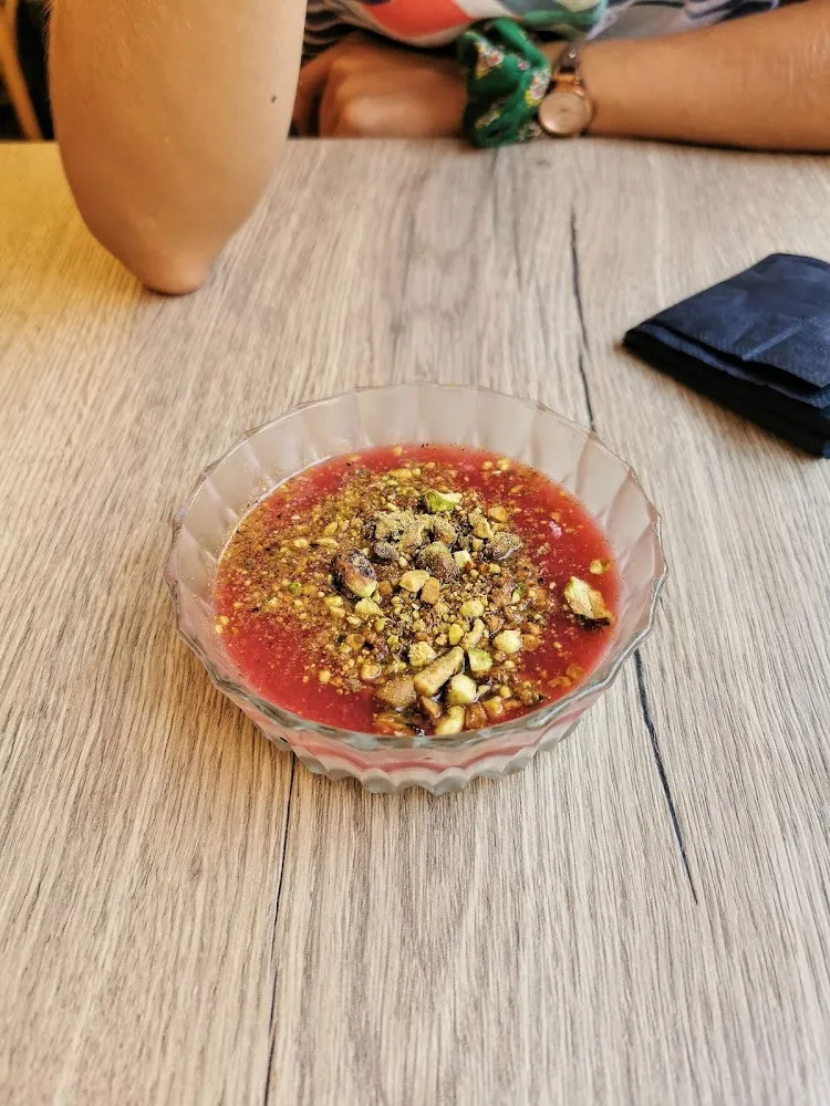 Pana Cotta Basilic Coulis Framboise