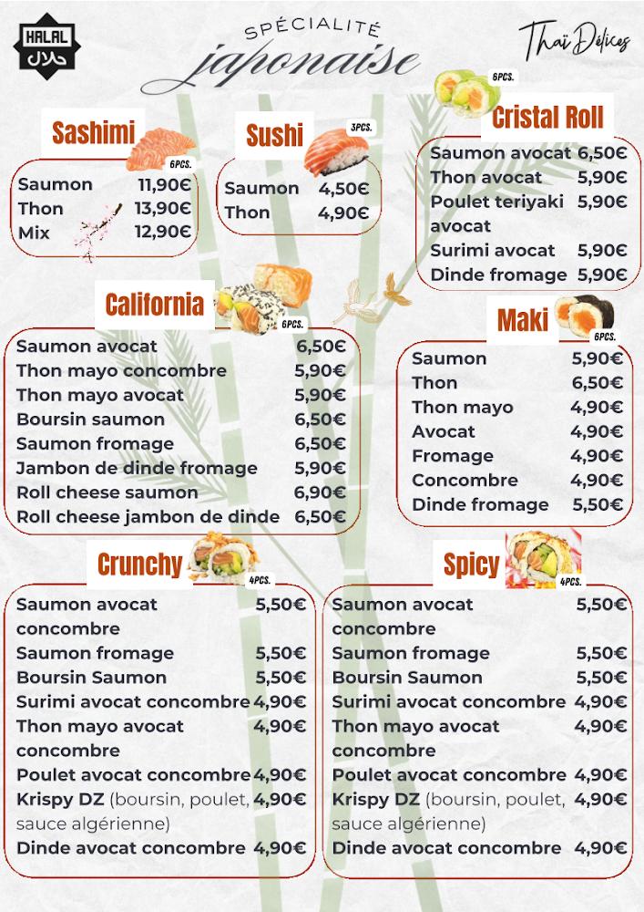 Thai Délices - Scan Menu 1