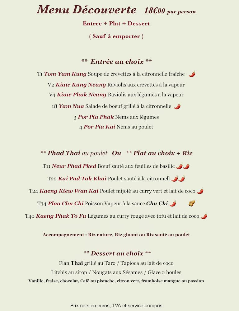 Thaï Papaya - Scan Menu 1