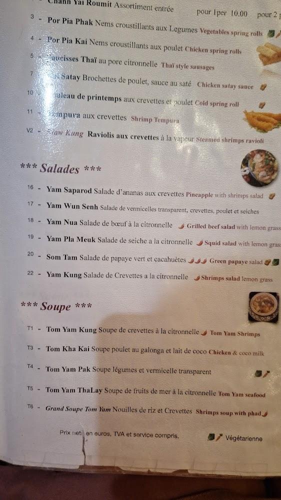 Thaï Papaya - Scan Menu 2