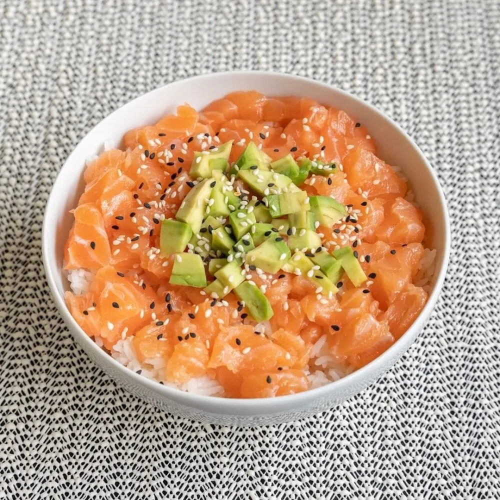 Riz Saumon Cru Et Avocat