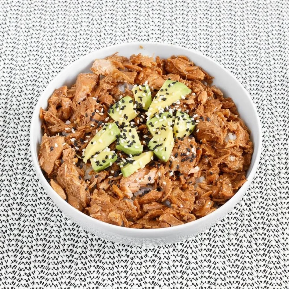 Riz Saumon Cuit Et Avocat